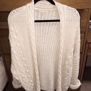 Chunky cardigan sweater